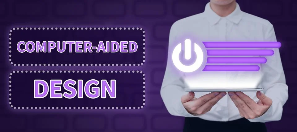 Conceptual caption Computer Aided Design. Conceptual photo CAD industrial Stock Photos