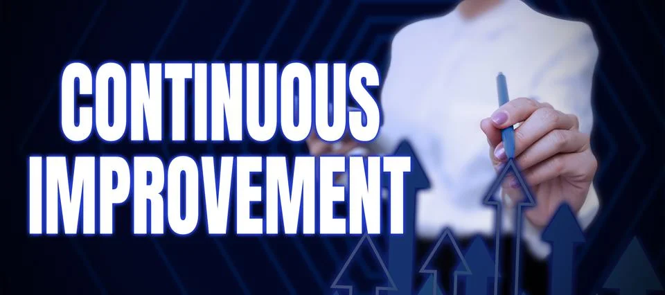 Conceptual caption Continuous Improvement. Concept meaning Ongoing Effort to  Stock Photos