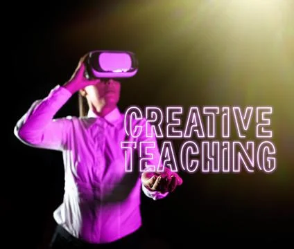Conceptual caption Creative Teaching. Business approach the act of coaching in Foto stock