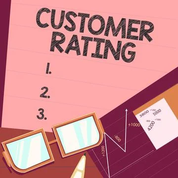 Conceptual caption Customer RatingEach point of the customers enhances the イラスト素材