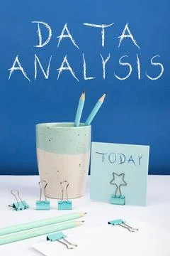 Conceptual caption Data Analysis. Business approach Translate numbers to Stock Photos