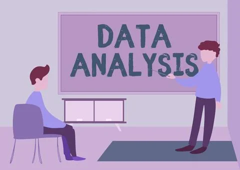 Conceptual caption Data Analysis. Word Written on Business intelligence and Stock Illustration