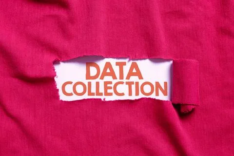 Conceptual caption Data Collection. Internet Concept gathering and measuring Stock Photos