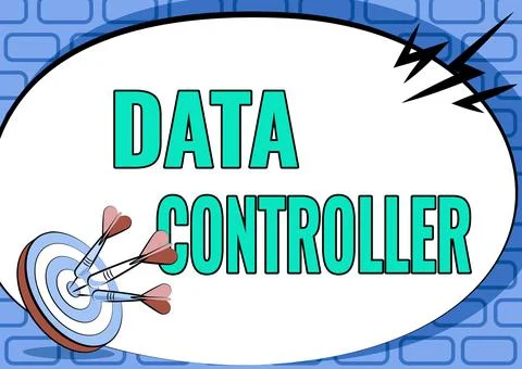 Conceptual caption Data Controller. Internet Concept person who determines the Stock Illustration