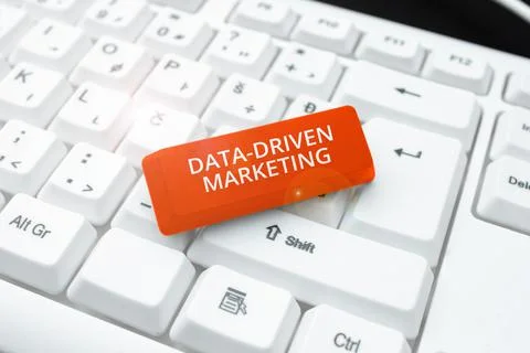 Conceptual caption Data Driven Marketing. Conceptual photo Strategy built on Stock Photos