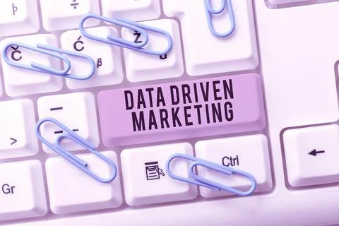 Conceptual caption Data Driven Marketing. Business showcase Strategy built on Stock Photos