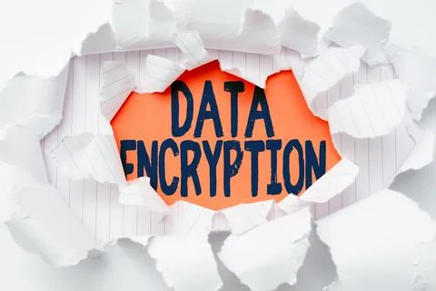 Conceptual caption Data Encryption. Conceptual photo Symmetrickey algorithm for Stock Photos