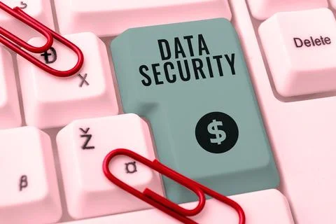 Conceptual caption Data Security. Business concept Confidentiality Disk Stock Photos