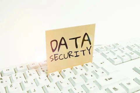 Conceptual caption Data Security. Business overview Confidentiality Disk Stock Photos