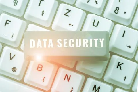 Conceptual caption Data Security. Business concept Confidentiality Disk Stock Photos