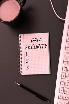 Conceptual caption Data Security. Conceptual photo Confidentiality Disk Stock Photos