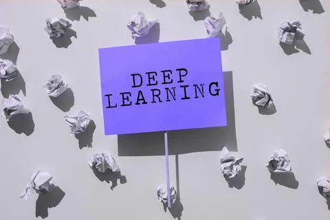 Conceptual caption Deep Learning. Concept meaning Hierarchical Abstractions Stock Photos