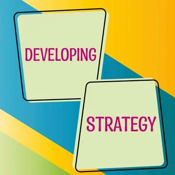 Conceptual caption Developing Strategy. Word Written on Powerful Ways to Connect Illustrazione stock