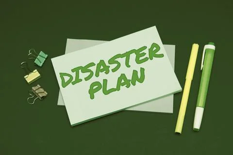 Conceptual caption Disaster Plan. Word Written on Respond to Emergency 스톡 사진