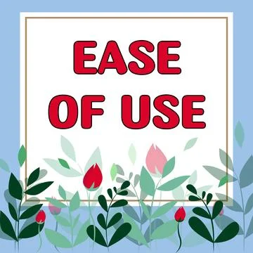 Conceptual caption Ease Of Use. Internet Concept User friendly easy to operate 스톡 일러스트