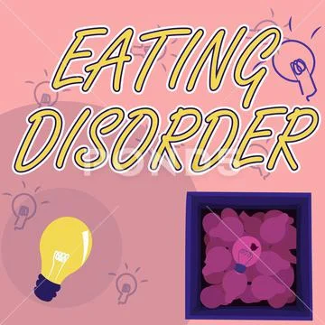 Conceptual caption Eating Disorder. Word for characterized by abnormal ...