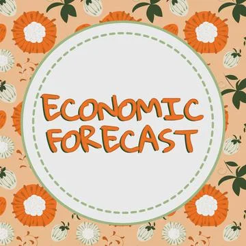 Conceptual caption Economic ForecastProcess of making predictions about the e Stock Illustration