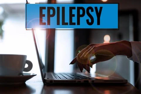 Conceptual caption Epilepsy. Internet Concept Fourth most common neurological 스톡 사진