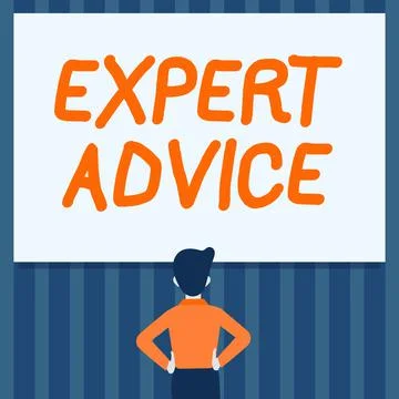 Conceptual caption Expert Advice. Word for Sage Good Word Professional opinion Stock-Illustration