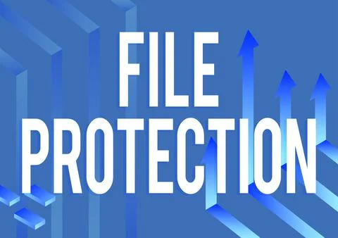 Conceptual caption File ProtectionPreventing accidental erasing of data using Stock Illustration