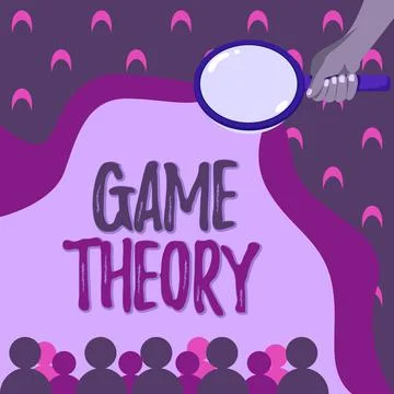 Conceptual caption Game Theory. Concept meaning branch of mathematics concern 스톡 일러스트