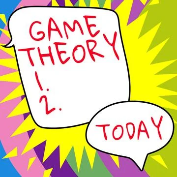 Conceptual caption Game Theory. Concept meaning branch of mathematics concerned Stock Illustration