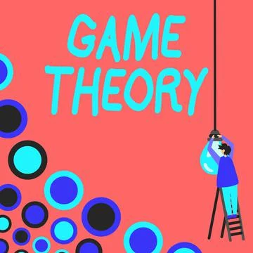 Conceptual caption Game Theory. Conceptual photo branch of mathematics concerned 스톡 일러스트
