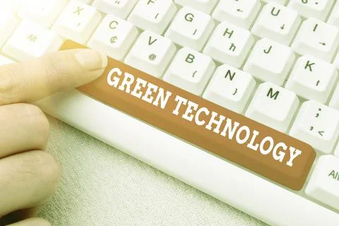 Conceptual caption Green Technology. Concept meaning reverse the effects of Stock Photos