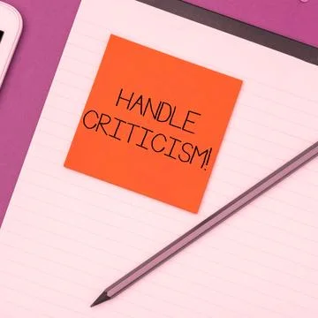 Conceptual caption Handle Criticism. Concept meaning process of withstanding Photos