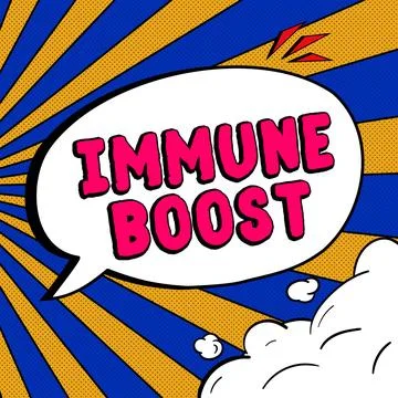 Conceptual caption Immune Boost. Internet Concept being able to resist a Stock Illustration