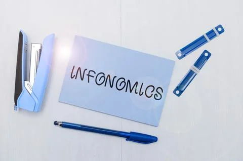Conceptual caption Infonomics. Internet Concept visual image used to represent 스톡 사진