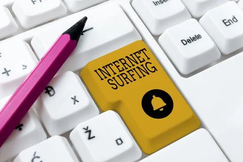 Conceptual caption Internet Surfing. Internet Concept browsing hundred of Stock Photos