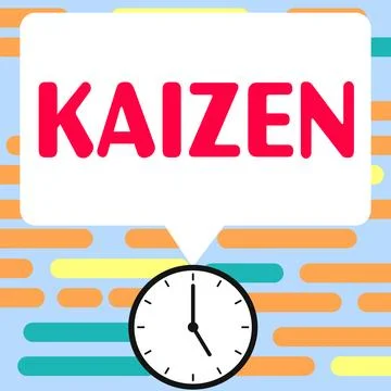 Conceptual caption Kaizen. Concept meaning a Japanese business philosophy of イラスト素材