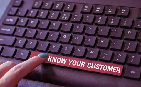Conceptual caption Know Your Customer. Business concept Marketing creating a Stock Photos