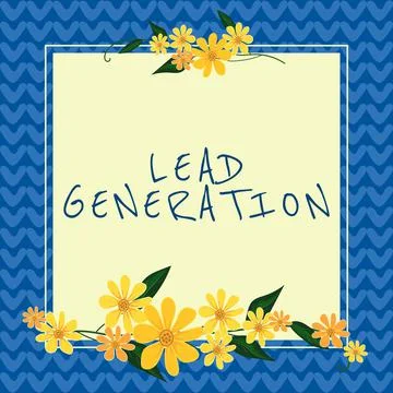 Conceptual caption Lead Generationinitiation of consumer interest or enquiry Stock Illustration