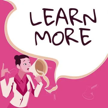 Conceptual caption Learn More. Business concept Deepen knowledge of the thing Stock Illustration