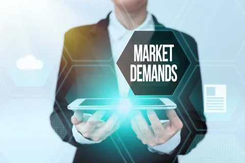 Conceptual caption Market Deanalysisds. Concept meaning Gather facts about Stockfoto's