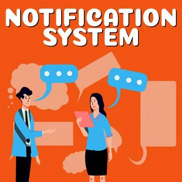 Conceptual caption Notification System. Business concept Do not forget to be Stock Illustration