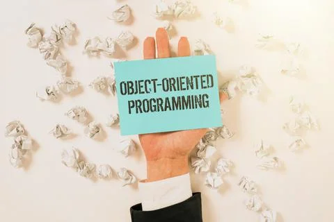 Conceptual caption Object Oriented Programming. Business concept Language model 库存照片