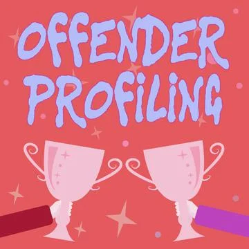 Conceptual caption Offender Profiling. Business approach Develop profiles for イラスト素材