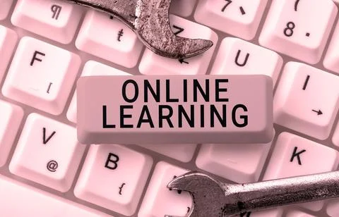 Conceptual caption Online Learning. Internet Concept Larning with the assistance Foto stock