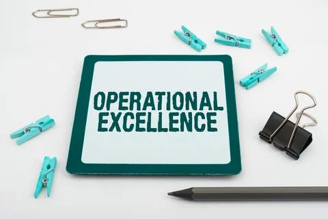 Conceptual caption Operational Excellence. Internet Concept software that Foto stock