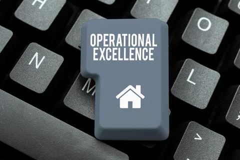 Conceptual caption Operational Excellence. Internet Concept software that Foto stock