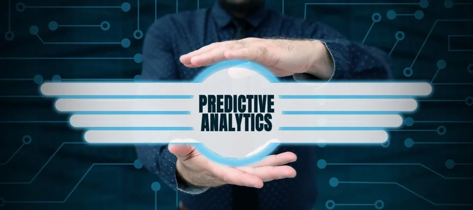 Conceptual caption Predictive Analytics. Business approach Optimize Collection 写真素材