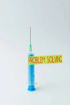 Conceptual caption Problem Solving. Business concept process of finding Stock Photos