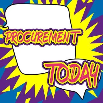 Conceptual caption Procurement. Business idea Procuring Purchase of equipment Illustrazione stock