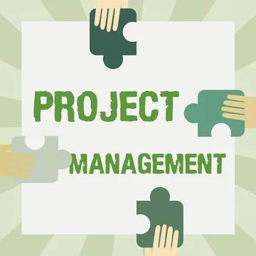 Conceptual caption Project Management. Conceptual photo Application Process Stock Illustration