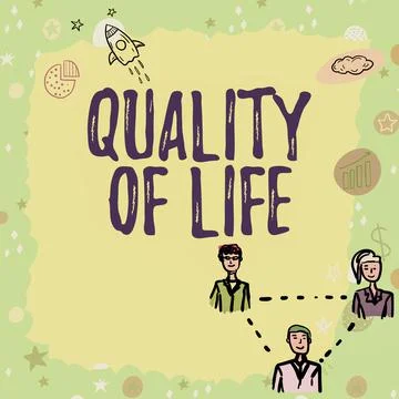 Conceptual caption Quality Controlinsure that product or service sold due to Stock Illustration