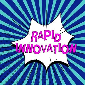 Conceptual caption Rapid Innovation. Internet Concept characteristic of a Stock Illustration