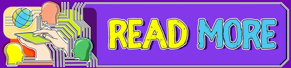 Conceptual caption Read More. Word Written on Provide more time or thorough Stock Illustration